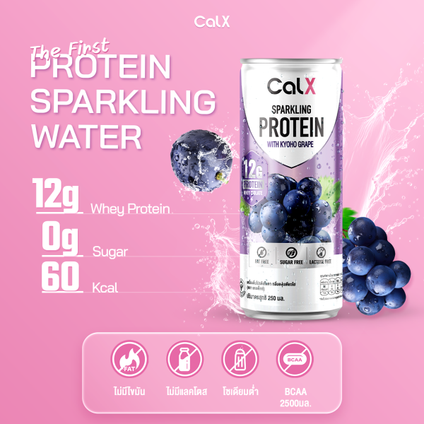 CALX โปรตีนโซดา Sparkling Protein Soda Drink - Image 2